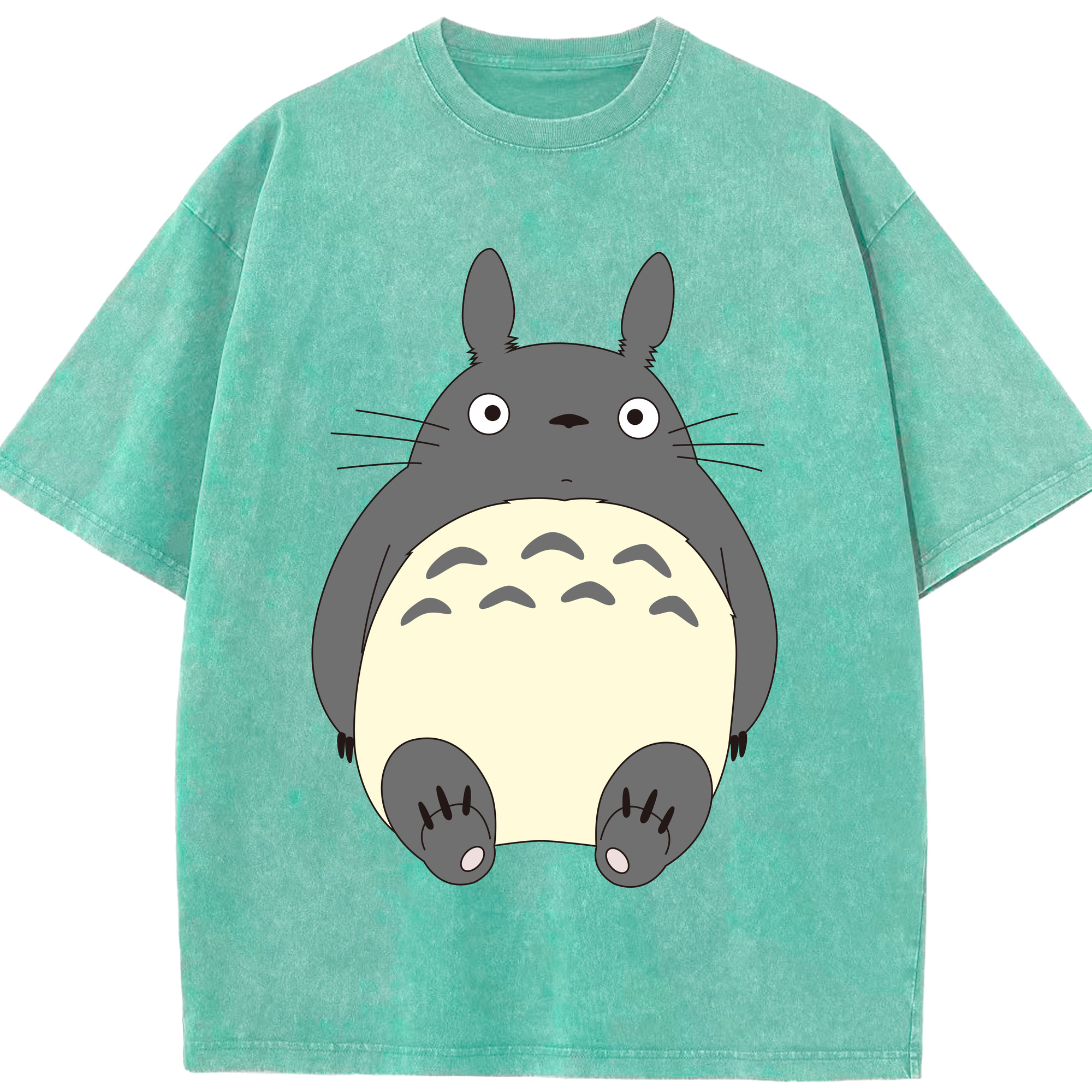 （画像用） となりのトトロ 草壁メイ 草壁サツキ My Neighbor Totoro Satsuki Kusakabe Mei Kusakabe 綿100% ヴィンテージ風 半袖Tシャツ（フロントプリント）
